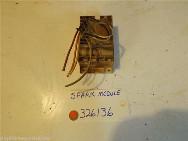 KENMORE STOVE 326136 Spark Module Marks,Stains on housing used part KENMORE STOVE 326136 Spark Module Marks,Stains on housing used part